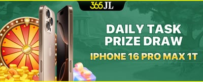 SuperJili Daily Task Prize Draw featuring iPhone 16 Pro Max